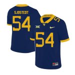 Men's West Virginia Mountaineers NCAA #54 Eric Sjostedt Navy Authentic Nike 2019 Stitched College Football Jersey TV15M01KX